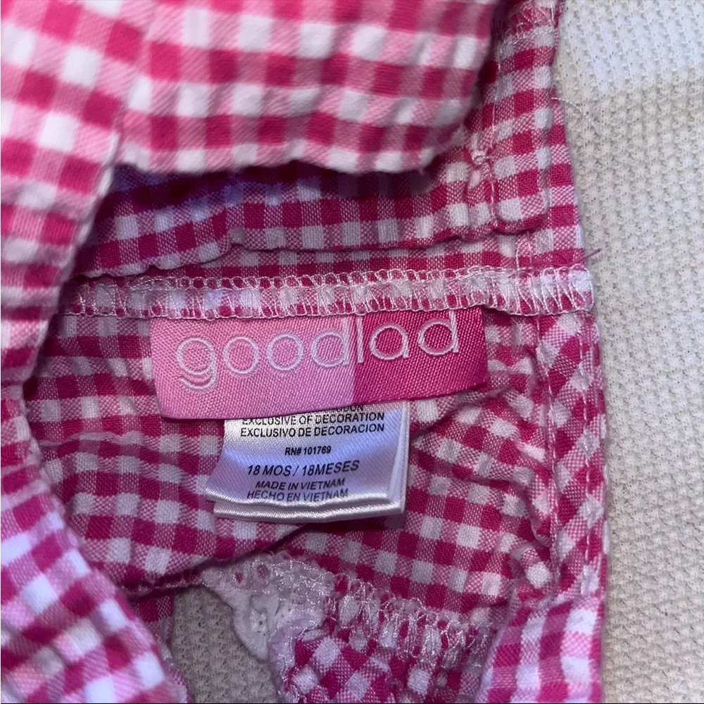 Goodlad Pink Gingham Baby Dress